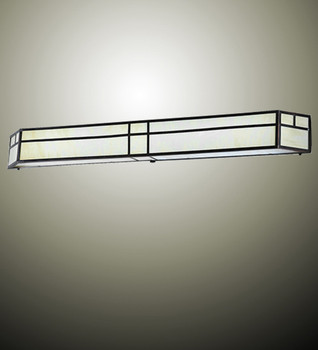 Meyda 50" Wide Hyde Park Double Bar Mission Wall Sconce