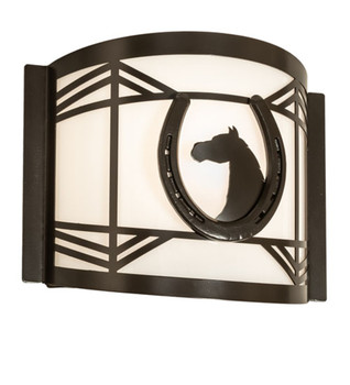 Meyda 12" Wide Horseshoe Wall Sconce