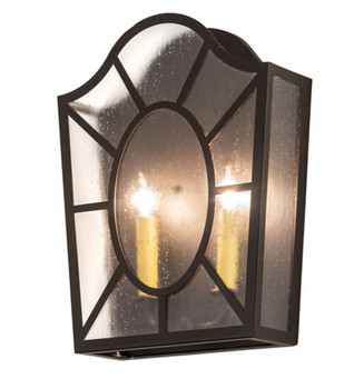 Meyda 12" Wide Austin 2 Light Wall Sconce