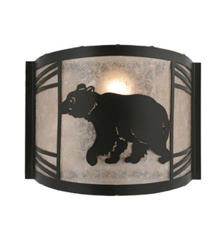 Meyda 12" Wide Happy Bear On The Loose Left Wall Sconce