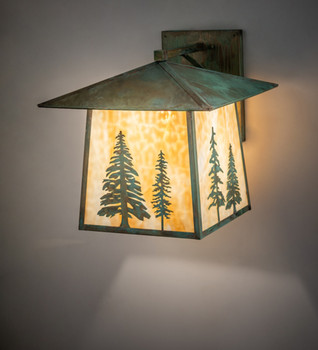 Meyda 18" Wide Stillwater Tall Pines Wall Sconce