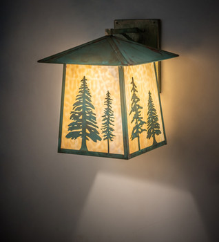 Meyda 16" Wide Stillwater Tall Pines Wall Sconce