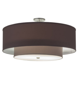 Meyda 30" Wide Cilindro Textrene Two Tier Pendant