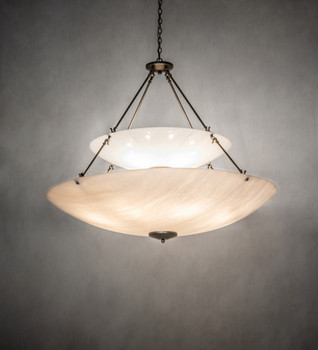 Meyda 56" Wide Cypola Two Tier Inverted Pendant