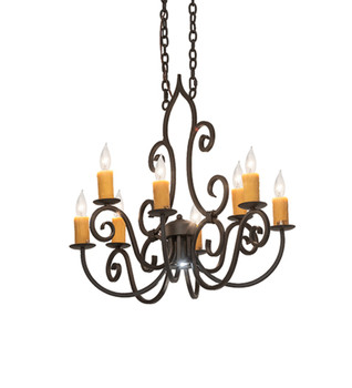 Meyda 36" Long Clifton 8 Light Chandelier