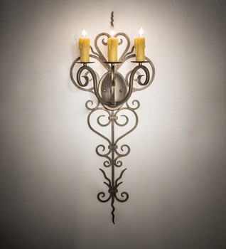 Meyda 14" Wide Kenna 3 Light Wall Sconce