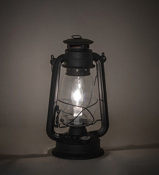 Meyda 12" High Miners Lantern Table Lamp