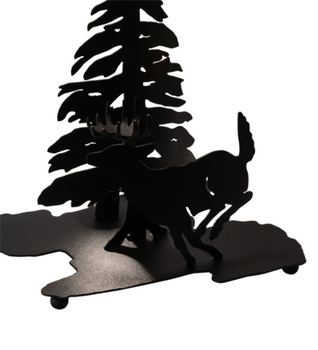 Meyda 13" High Deer Through The Trees Table Base