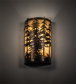 Meyda 12" Wide Tall Pines Wall Sconce - 219377