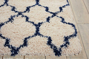 Nourison Amore AMOR2 Ivory/blue Area Rugs