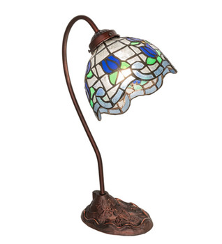 Meyda 18" High Roseborder Desk Lamp - 247918