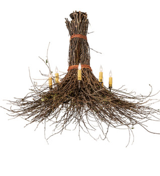 Meyda 36" Wide Twigs 8 Light Chandelier - 251958