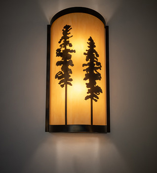 Meyda 9" Wide Tall Pines Wall Sconce - 259057