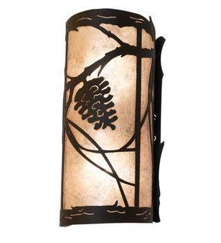 Meyda 6" Wide Whispering Pines Left Wall Sconce - 260256