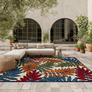 Nourison Aloha ALH18 Multicolor Area Rugs