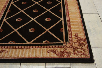 Nourison Ashton House AS03 Black Area Rugs