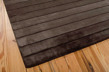 Nourison Aura AUR01 Chocolate Area Rugs