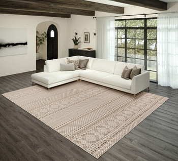 Dalyn Rhodes RR2 Taupe Power Woven Area Rugs