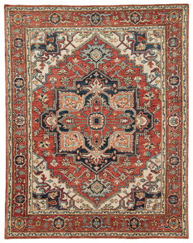 Jaipur Living Willa SLN05 Medallion Red Hand Knotted Area Rugs