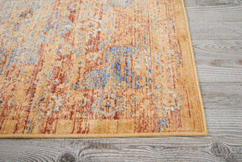 Nourison Cambria CAM05 Blue/russet Area Rugs