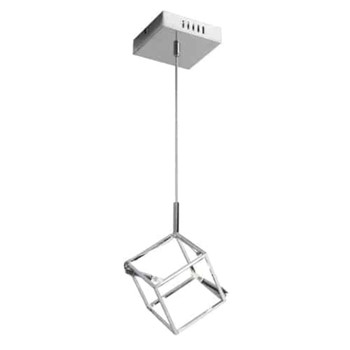 Dainolite 2lt Pendant, Cube Frame, Polished Chrome - CBE-52P-PC
