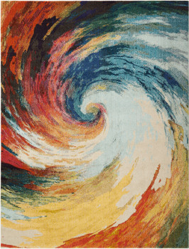 Nourison Celestial CES07 Wave Area Rugs