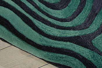 Nourison Contour CON24 Smoke Teal Area Rugs