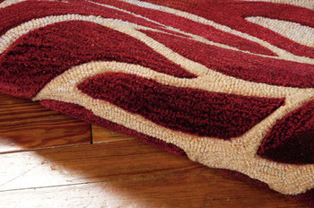 Nourison Contour CON25 Flame Area Rugs