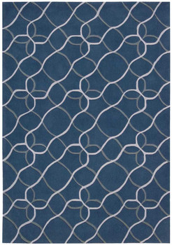 Nourison Contour CON41 Denim Area Rugs