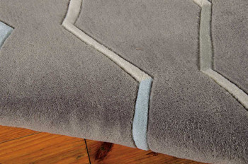 Nourison Contour CON43 Charcoal Area Rugs