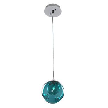 Kalco Meteor 1 Light Mini Pendant - 309510CH/AQUA