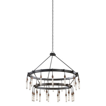 Kalco Stuyvesant 12+16 Light 2 Tier Chandelier - 506273MGM