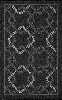 Nourison Caribbean CRB16 Charcoal Area Rugs