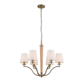 Kalco Curva 6 Lt Chandelier - 518971BCG