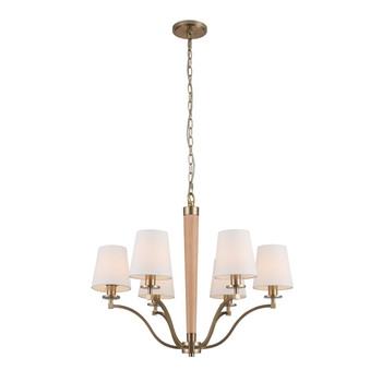 Kalco Curva 6 Lt Chandelier - 518971BCG