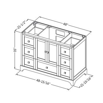 48" Grey Addington Vanity