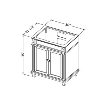 30" Hale Blue Douglas Vanity