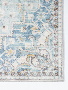 Momeni Afshar AFS32 Light Blue Machine Made Area Rugs