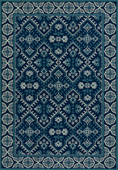 Momeni Baja BAJ38 Navy Machine Made Area Rugs