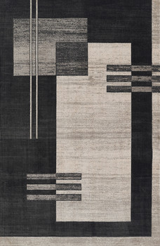 Momeni Edition EDI-4 Charcoal Machine Made Area Rugs
