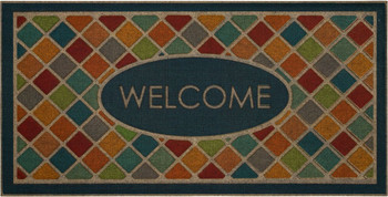 Ornamental Entry Mat Chestnut Machine Made Polyester Area Rug - 2' X 4' Rectangle - B1044 18461