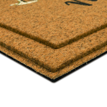 Faux Coir Impressions Mat Natural Machine Made Polyester Area Rug - 1' 6" X 2' 6" Rectangle - B1047 19272