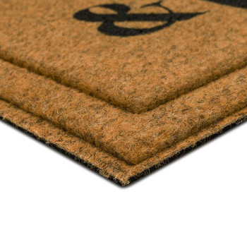 Faux Coir Impressions Mat Natural Machine Made Polyester Area Rug - 1' 6" X 2' 6" Rectangle - B1047 19275