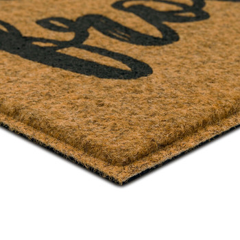 Faux Coir Impressions Mat Natural Machine Made Polyester Area Rug - 1' 6" X 2' 6" Rectangle - B1056 1928