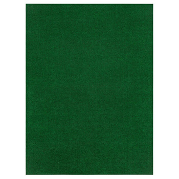 Needlepunch Rugs Forest Green Machine Made Polyester Area Rug - 6' X 8' Rectangle