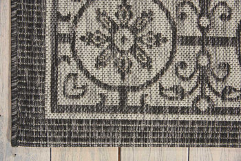 Nourison Garden Party GRD03 Ivory/charcoal Area Rugs