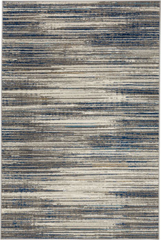 Cleo Grey/dark Blue Machine Woven Polyester Area Rugs