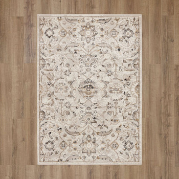 Cleo Cream Machine Woven Polypropylene Area Rugs - EEHOW