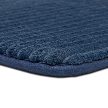 Vienna Bath Washed Indigo Machine Made Polyester Area Rugs