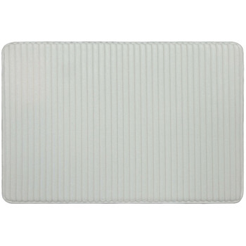 Vienna Bath Artic White Machine Made Polyester Area Rugs